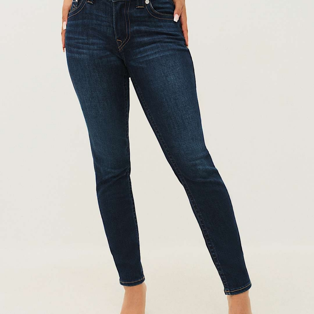 True Religion Womens Midrise Curvy Skinny Jeans Sz 29 - Picture 3 of 10